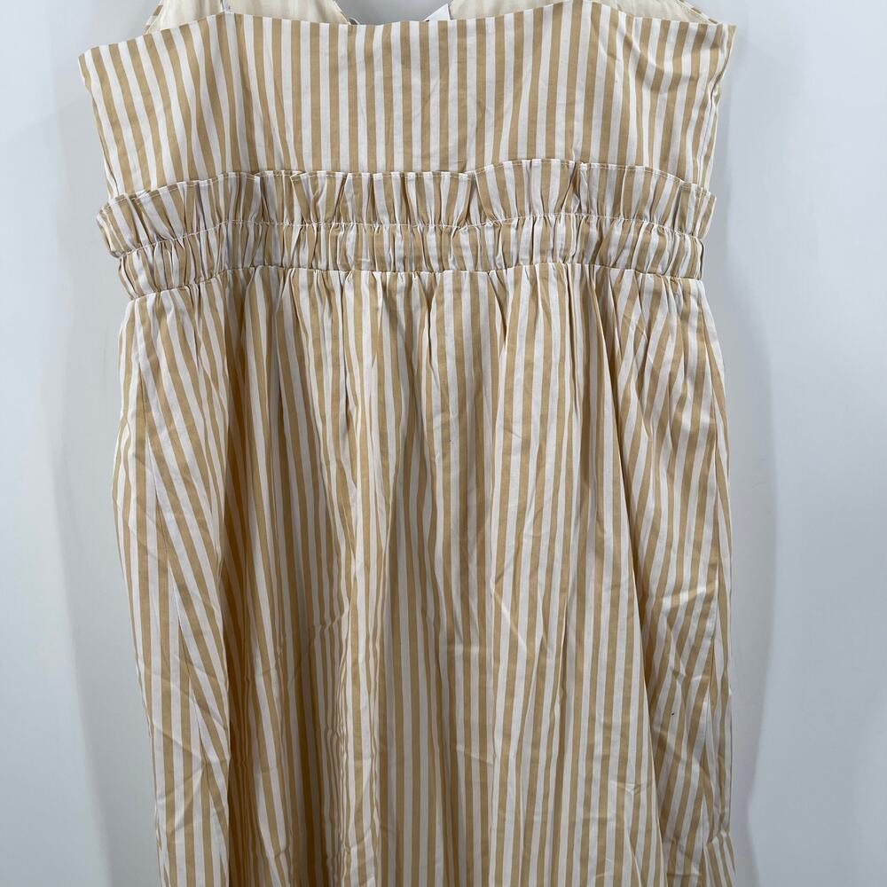 LINE & DOT Ryline Dress Size Small Yellow Stripe Yellow/Tan Ruffle Tie Waist NWT - Picture 8 of 16